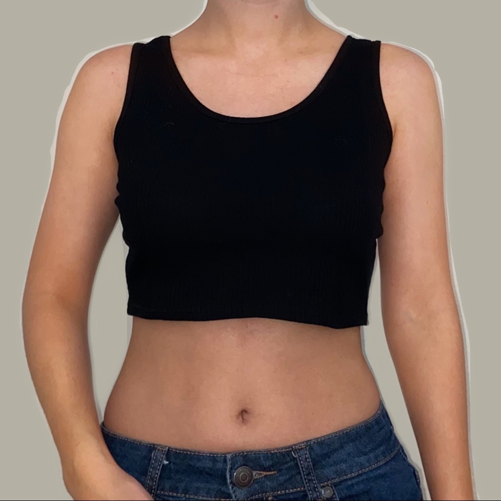 SHEIN Black Crop Top